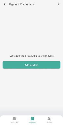 Add audio to playlists