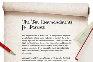 The Ten Commandments for Parents